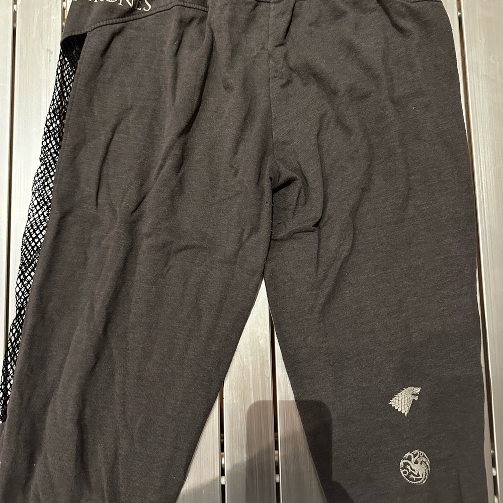 Men's Black Graphic Lounge Pants